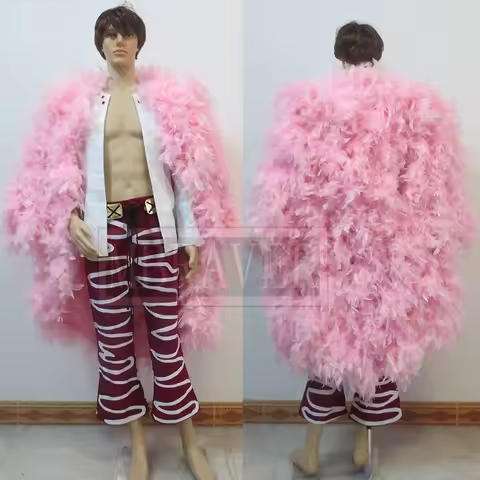 Joker Donquixote Doflamingo Cosplay Costume Party Christmas Halloween Custom Made Any Size