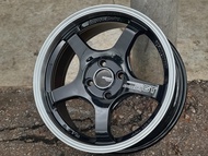 New Car Sport Rim Flow Forming Thailand ADVAN RACING GT Wheels 16x7J 4x100 ET40 Black Lip Polish - R