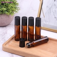 hhh34ertoy> 10ml Amber Thin Glass Roll on Bottle Sample Test  Vials with Roller Metal Glass Ball wel