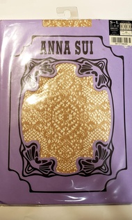 Anna sui日本蕾絲花lace肉色絲襪褲