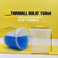Terlaris Cup Puding Thinwall Bulat 150Ml Happy Shopping