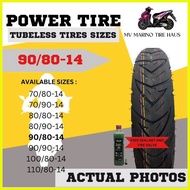 ♞,♘Power Tire Tubeless All Size 14