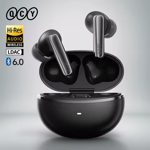 QCY MeloBuds N70 Adaptive ANC Wireless Earbuds Bluetooth 6.0 LDAC Hi-Res Audio 6 Mics Wireless Charg