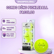 Facolos F-Pro Gen 2 Performance Pickleball Combo | Genuine Set, Durable, Stable Flight, 40 Holes
