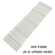 8PCS/Lot 50 inch TV Backlight LED Strips for 50" D50-F2000 JS-D-JP5020-A51EC
