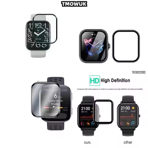 Soft Flexible Protective Film With 3D Curved Full Cover For Amazfit BIP 3 5 6 U Pro Active Unity GTS