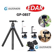GIZOMOS GP-08ST 2 in 1 Mini Travel Outdoor Tripode Flexi for Phone Digital DSLR Canon/Sony/Fujifilm