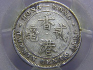 1866年香港二毫(TWENTY CENTS in silver)銀幣(英女皇維多利亞像 Queen Victoria,PCGS評)