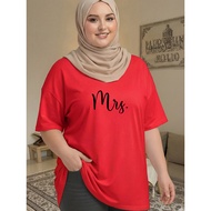 2X558 T Shirt Baju Perempuan Style Tshirt Woman XL-5XL   Murah Plus Size Clothes Seluar Wanita Plus
