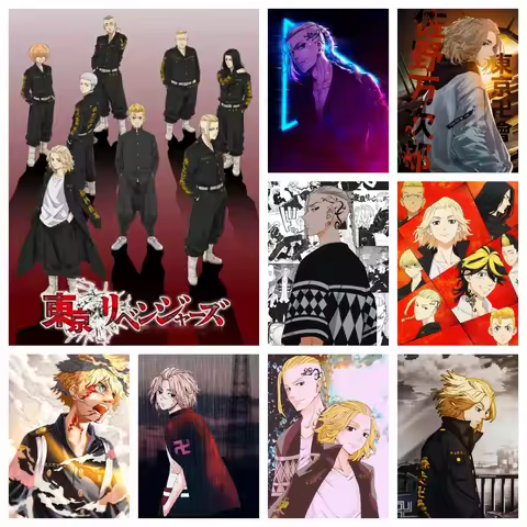 5D Anime Tokyo Revengers Diamond Art Painting Kit Japanese Cartoon Cross Stitch Embroidery Picture M