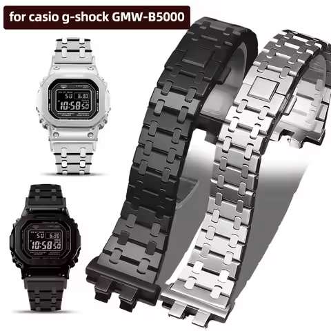 Stainless steel watchband for casio g-shock GMW-B5000 GM-B2100 GMB2100 GMC-B2100 MRG-B2100D Series M