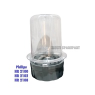 Gelas Blender Pisau Bumbu Philips HR 2100 HR 2102 HR 2108 FULL SET WETMILL DRYMILL