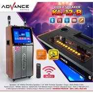 Advance Speaker KL-12B / KL12B Speaker Karaoke Potable Bluetooth - LED 14" Tv Digital Advance