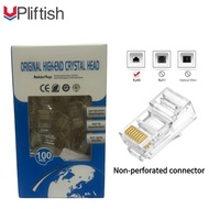 Upliftish CAT5E/CAT6 RJ45 LAN Non-through-hole Connector Cat6 RJ45 Connector Cat5e Connector