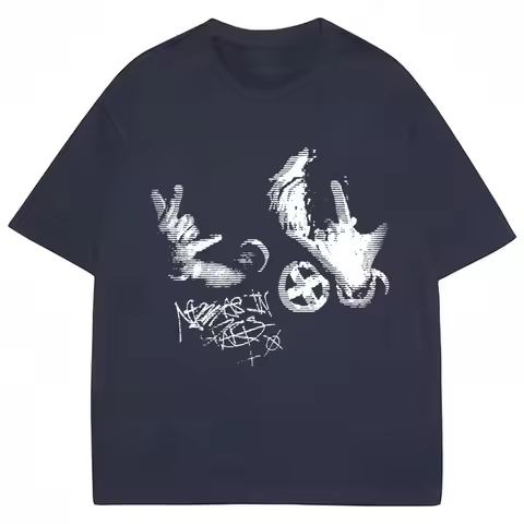 Ken Carson Playboi Carti T-shirt Opium Destruction Lonely Gothic Punk 2025 Summer New Men's and Wome