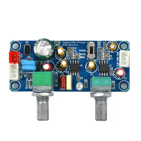 Low Pass Filter Bass Subwoofer Pre-AMP Amplifier Board DC 9-32V Mono/Dual Channel Preamplifier with 