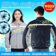 Men's Fan Air-Conditioning Clothing Fan Jacket Sunscreen And Cooling Outdoor Work Clothes