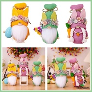 [ Easter Gnome Decoration Handmade Knitted Doll for Indoor Shelf Bedroom