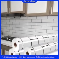 PVC heatproof Kitchen Wallpaper 3D Backsplash Subway Tiles Sticker Bathroom Self-Adhesive Wall Stick