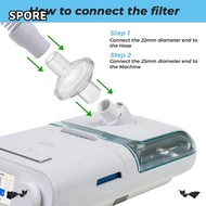 SPORE 2pcs CPAP Tube, In-line 22mm CPAP Filter, Universal Disposable CPAP Machine for Resmed