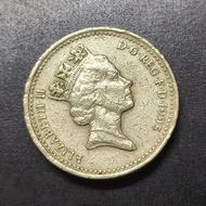 UK QE II Welsh Dragon 1 Pound Coin 1995