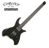 Brand New Corona Aphrodite APE-2000 Trans Black Headless Guitar with EMG pickup 全新無頭電結他/吉他