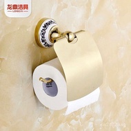 gold Stainless Steel No-Drill Toilet Paper Holder Wholesale Hotel Roll Paper Holder Bathroom Toilet 
