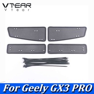 Vtear For Geely GX3 PRO 4PCS Car Grille Insect Net Exterior Radiator Body Protection Trim Cover Deco