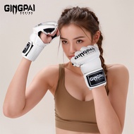 Sanda Boxing Gloves Half Finger Gloves Fighting Muay Thai UFC Training Sandbag Gloves