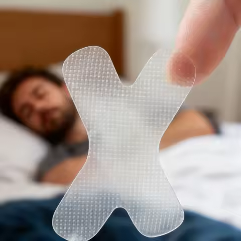 150 pcsTransparent Nose Strips, Sleep Aid Nose Strips - Hypoallergenic Transparent Tape, Micro-Perfo