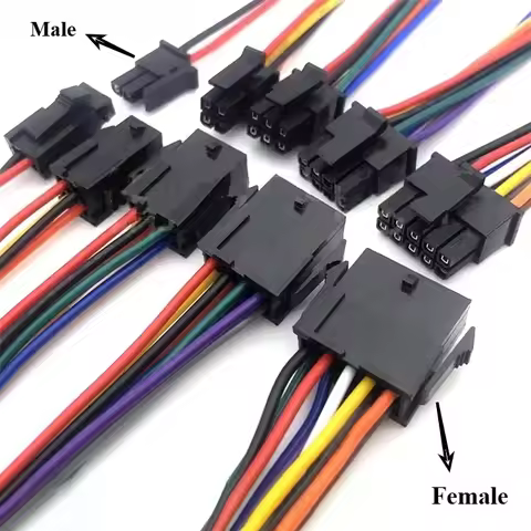 5pcs Micro-fit Molex 3.0mm 20AWG Small 5557 5559 Male Female Air Docking Electronic Cable MX3.0 4302