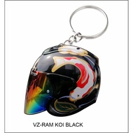 VZ-RAM KOI black white 2d keychain