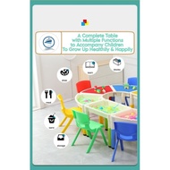 Sand Table Moon Table Kindergarten Table Round Colourful Games Building Block Kinetic Sand