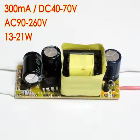 High power 300mA 13-21x1W DC 40V ~ 70V Led Driver 13W/14W/15W/17W/18W/19W/20W/21W Power Supply AC 11