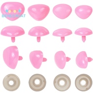BENECREAT 1set 4 styles Triangle Craft Plastic Noses Safety Noses for Puppet Plush Animal Making Hot