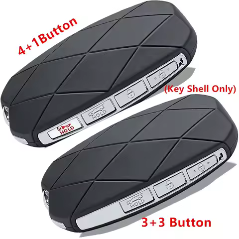 4+1 / 5 / 3+3 / 6 Buttons Replacement Key Case for Genesis G70 G80 G90 GV60 GV70 GV80 2022–2025 Smar