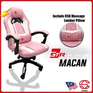 Cassa Macan Back Ergonomic Racing Style Backrest Reclineable Adjustable Gaming Executive Office Chai