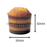 150cc - Pergamin Paper Baking Cup (Border)
