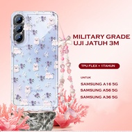 UNGU Purple Cat Anti Crack Flower Casing Infinix 0 hot 60pro plus i Smart 10 Plus note 50 pro Smart 