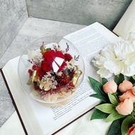 【康乃馨永生花星球夜燈禮盒】鋼鐵人媽媽—全能大神|永生花夜燈