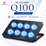 Gaming Laptop Cooling Pad with Cooling Fan Adjustable Height - Q100 Pro