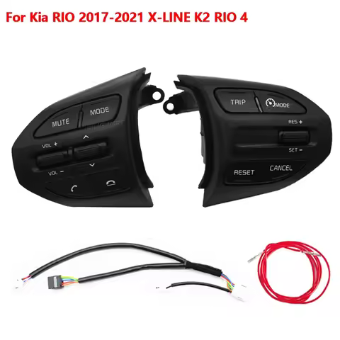 For KIA K2 RIO IKSLAIN AUGUST X-LINE LUXE RED LINE Car Steering Wheel Button Cruise Control Switch A