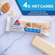 [PRE-ORDER] PROTEIN WAFER CRISPS PEANUT BUTTER 5 BARS 36G EACH BY ATKINS – CRISPY TASTY CRUNCHY CREA