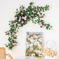 Bionic Vines Fake Flowers Flower Vines Decorative Head Rattan Air Conditioning Tube Rose 21 Cover Ug