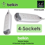 Belkin F9H410sa2M Home Series 4-Socket Surge Protector 4-Way Surge With Tel Protection (2M)