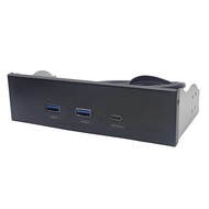 (GPBS) USB Front Panel for PC 2 Port USB 3.2 GEN1 5Gbps + 1 Port TYPE-C 10Gbps/20Gbps Hub for Deskto