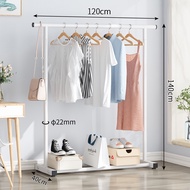 LG Rak Gantungan Baju Serbaguna Gawang Baju Besi Portable Stand Hanger Gantungan Baju Besi Dan 4 Rod