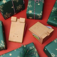 【聖誕禮盒】 阿呆 手機座 名片座 原木手機架 支架 聖誕節