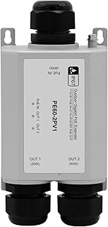 Outdoor PoE++ Extender, 90W Input (60W+30W Outputs) – 2 Channel Gigabit PoE Repeater/Booster, IEEE80