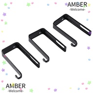 AMBER Adjustable Cubicle Hangers, Black Metal Door Mirror Hanger, Office Flexibility Cubicle Hangers